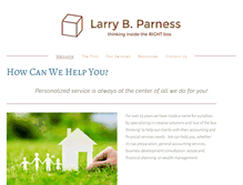 Tablet Screenshot of larrybparness.com